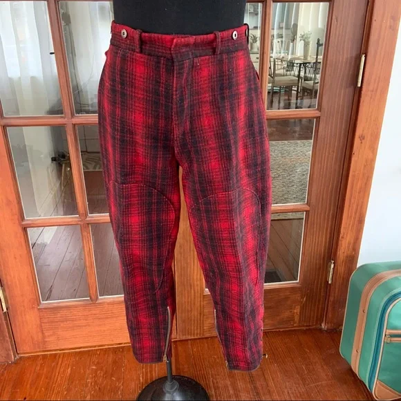 Woolrich Pants Vintage 94s Plaid Wool Woolrich Hunting Pants